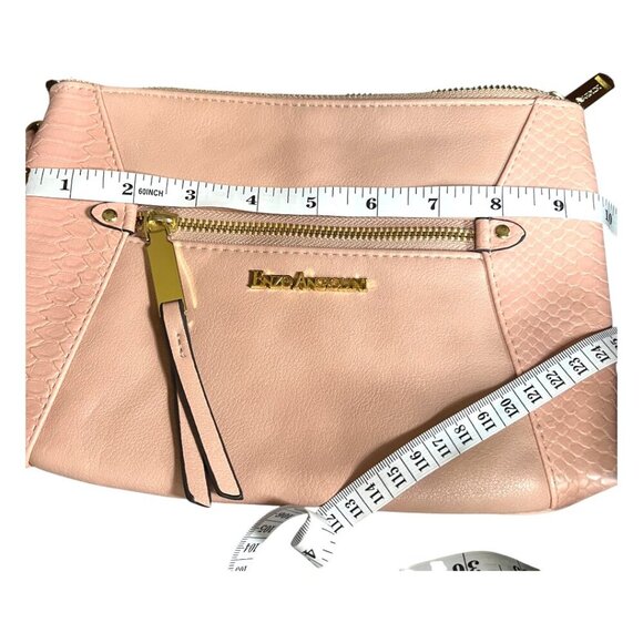 Enzo Angiolini NWOT Leather Wristlet Wallet Clutch Bag Beige Tan Snakeskin - Picture 3 of 8